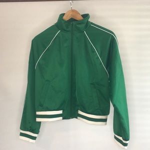 F21 St Pattys day Green Track Jacket